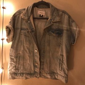 Current Elliott Short Sleeve Denim Jacket